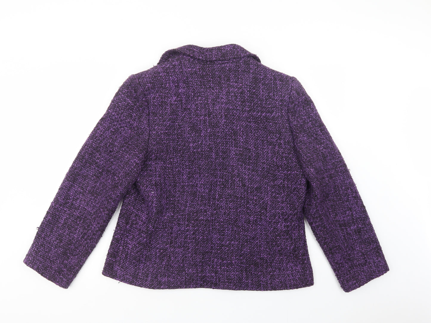 EWM Womens Purple   Jacket Blazer Size 16  Button