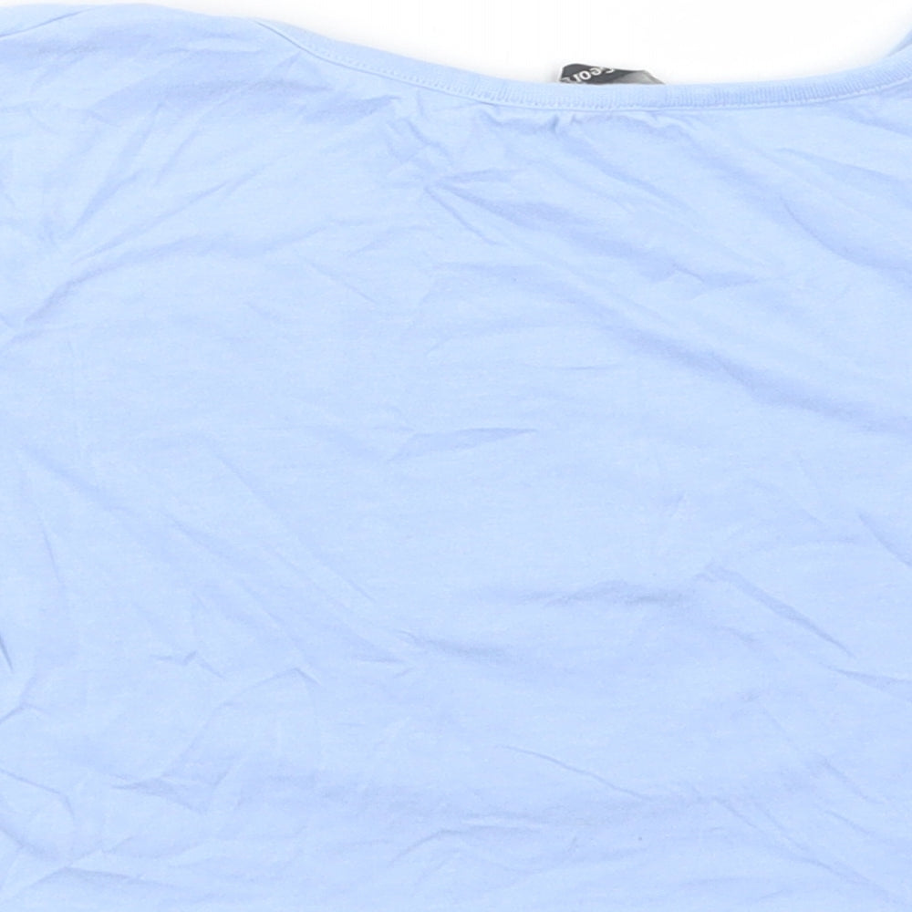 George Girls Blue  Cotton Pullover Polo Size 5-6 Years Crew Neck Pullover - Unique