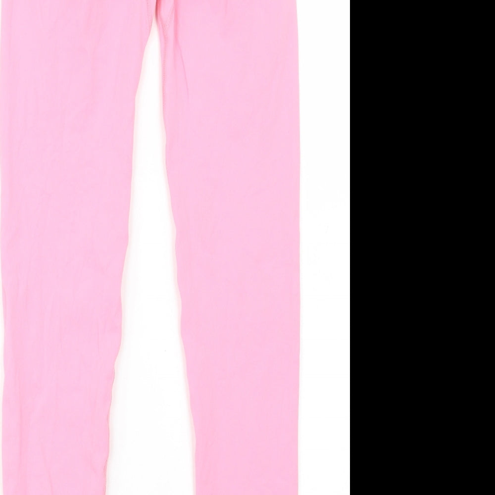 Fierce & Free Womens Pink  Polyester Compression Leggings Size L L26 in Regular