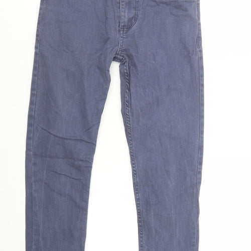 Primark Womens Blue  Cotton Skinny Jeans Size 28 L30 in Regular Button