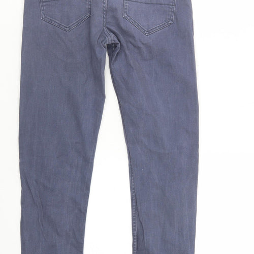 Primark Womens Blue  Cotton Skinny Jeans Size 28 L30 in Regular Button