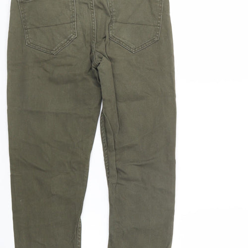 Primark Womens Green  Cotton Skinny Jeans Size 28 L30 in Regular Button