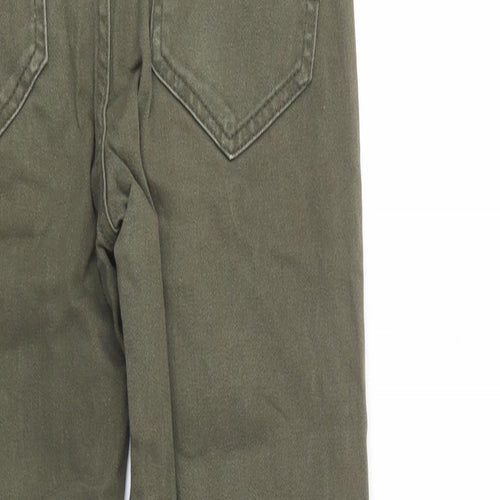 Primark Womens Green  Cotton Skinny Jeans Size 28 L30 in Regular Button