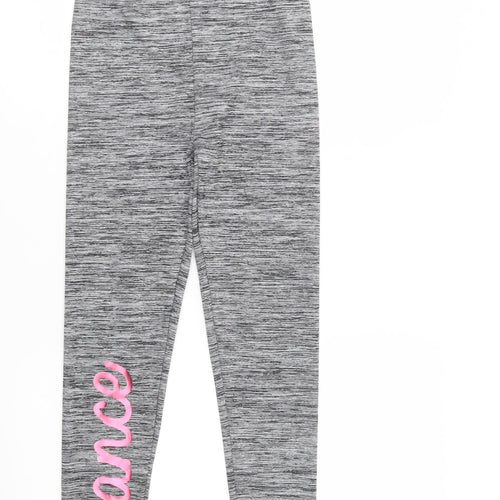 George Girls Grey  Polyamide Jegging Trousers Size 12-13 Years  Regular  - Dance