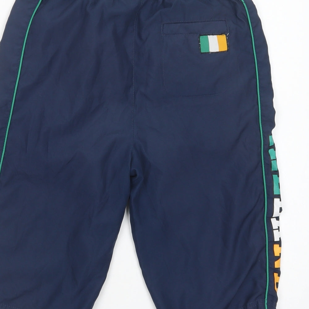 Ireland Boys Blue  Polyester Sweat Shorts Size 11-12 Years  Regular Drawstring