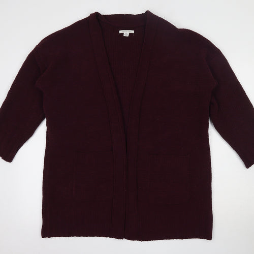 American Eagle Womens Purple V-Neck  Polyester Cardigan Jumper Size XS