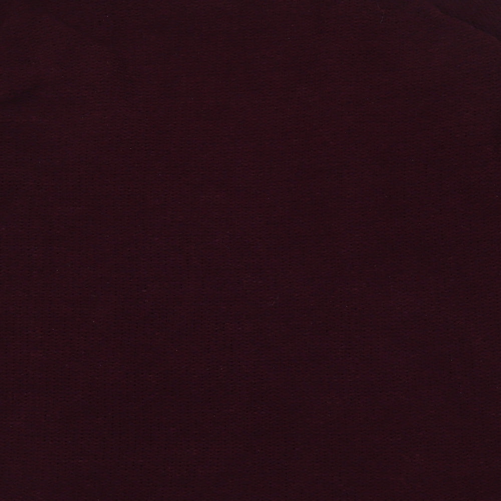American Eagle Womens Purple V-Neck  Polyester Cardigan Jumper Size XS