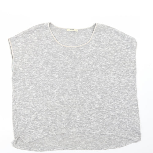 Oasdis Womens Grey Scoop Neck  Viscose Pullover Jumper Size L