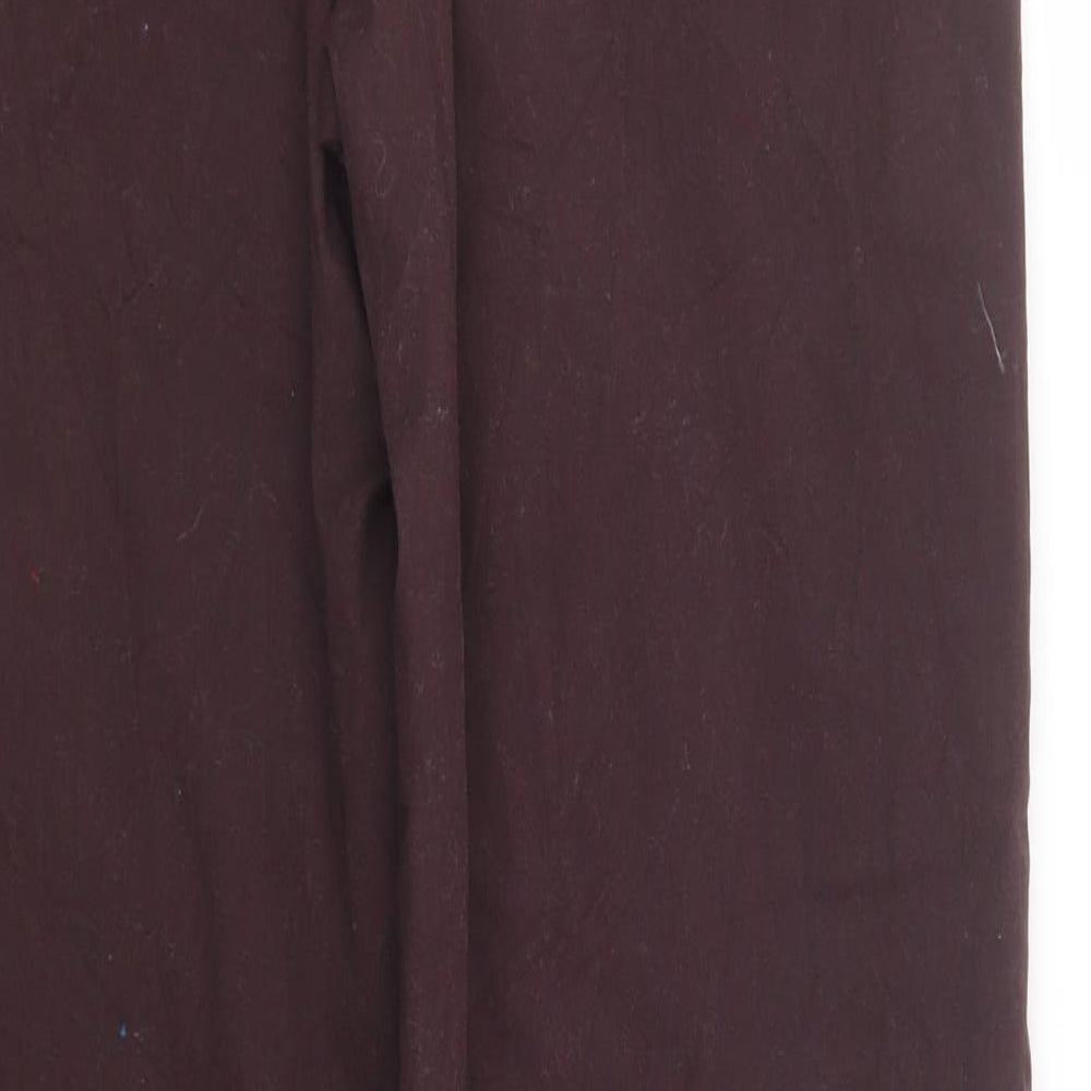 TU Mens Purple  Cotton Chino Trousers Size 34 L34 in Regular Button