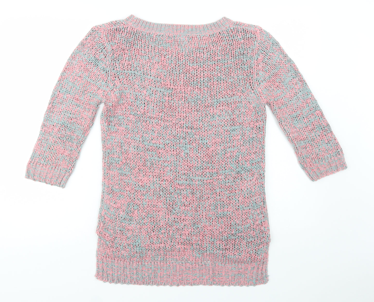 F&F Womens Pink Round Neck  Acrylic Pullover Jumper Size 10