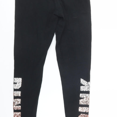 Victoria's Secret Womens Black  Cotton Jegging Leggings Size M L27 in   - PINK