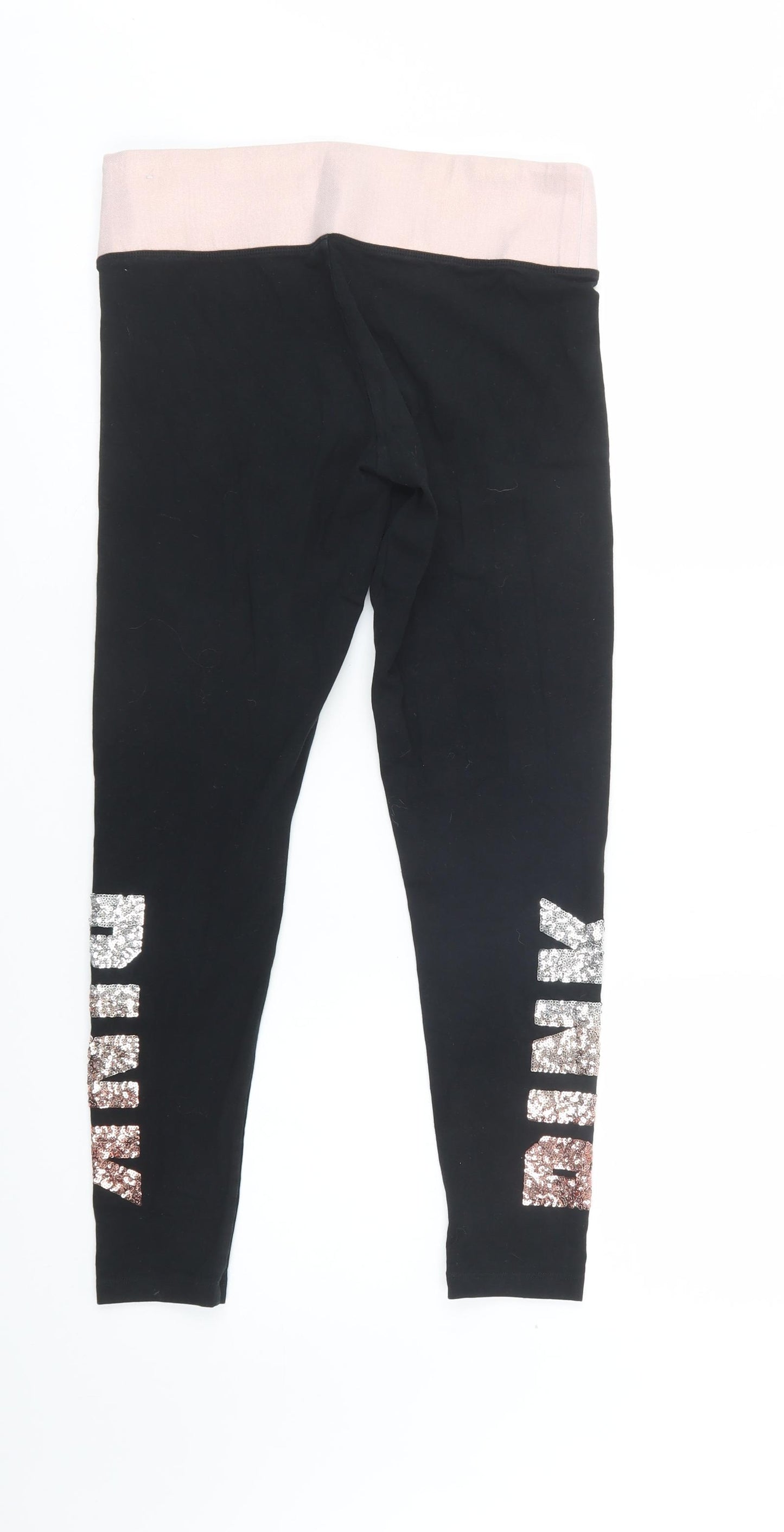 Victoria's Secret Womens Black  Cotton Jegging Leggings Size M L27 in   - PINK