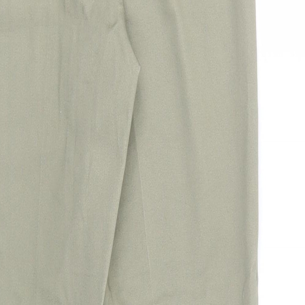 H&M Womens Green  Cotton Jegging Trousers Size 10 L28 in Regular