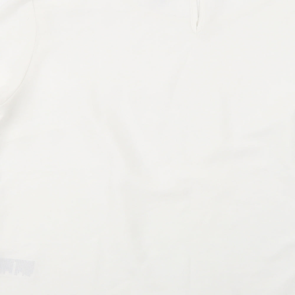 Fair Lady Womens White  Polyester Basic Blouse Size 18 Boat Neck
