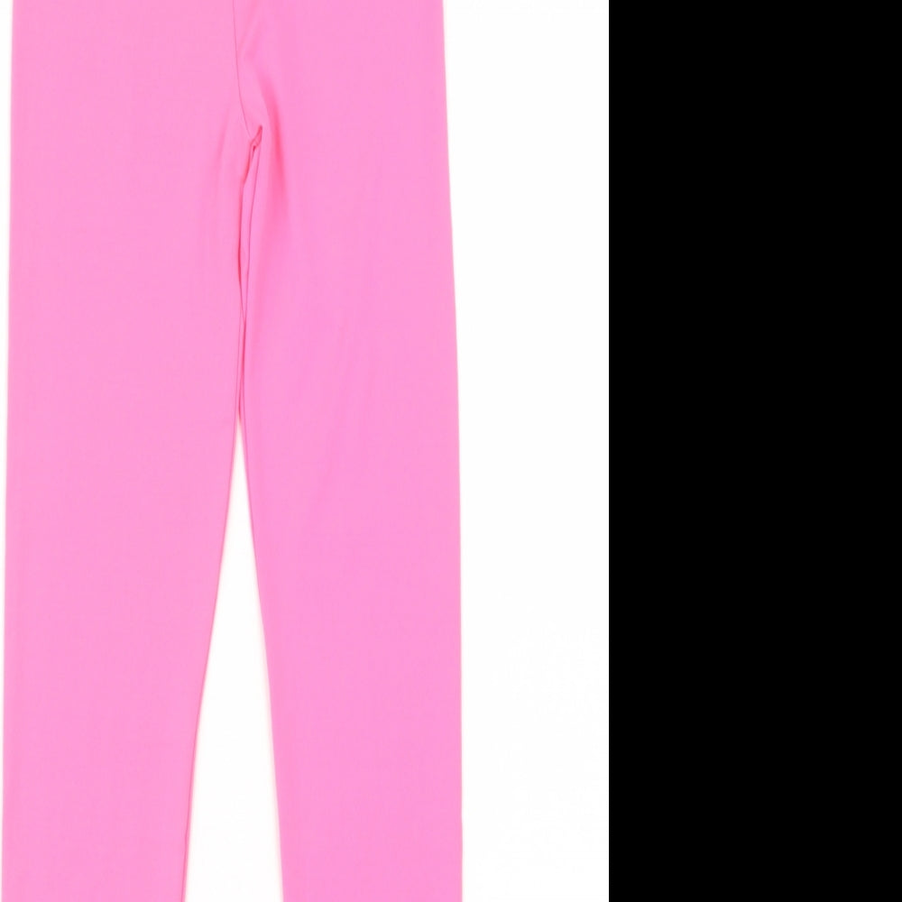 Crazy Chick Girls Pink  Polyester Jogger Trousers Size 9-10 Years  Regular  - Leggings