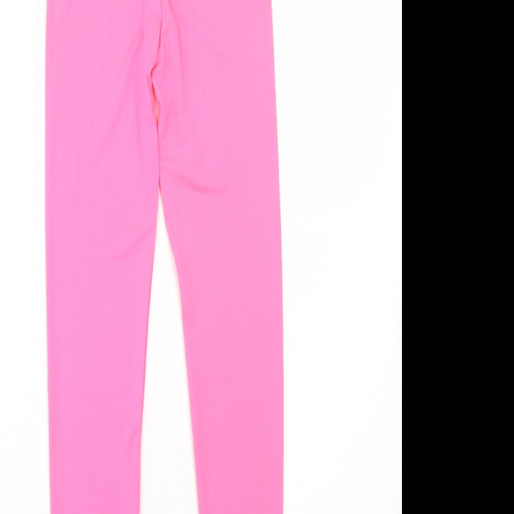 Crazy Chick Girls Pink  Polyester Jogger Trousers Size 9-10 Years  Regular  - Leggings