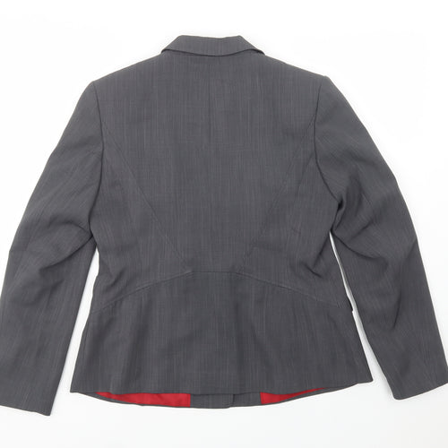 Marks and Spencer Womens Grey   Jacket Blazer Size 14  Button