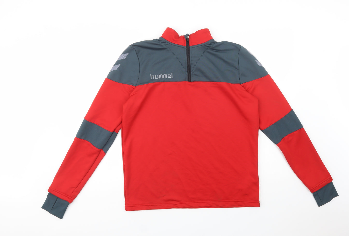 Hummel Mens Red  Polyester Pullover Sweatshirt Size S