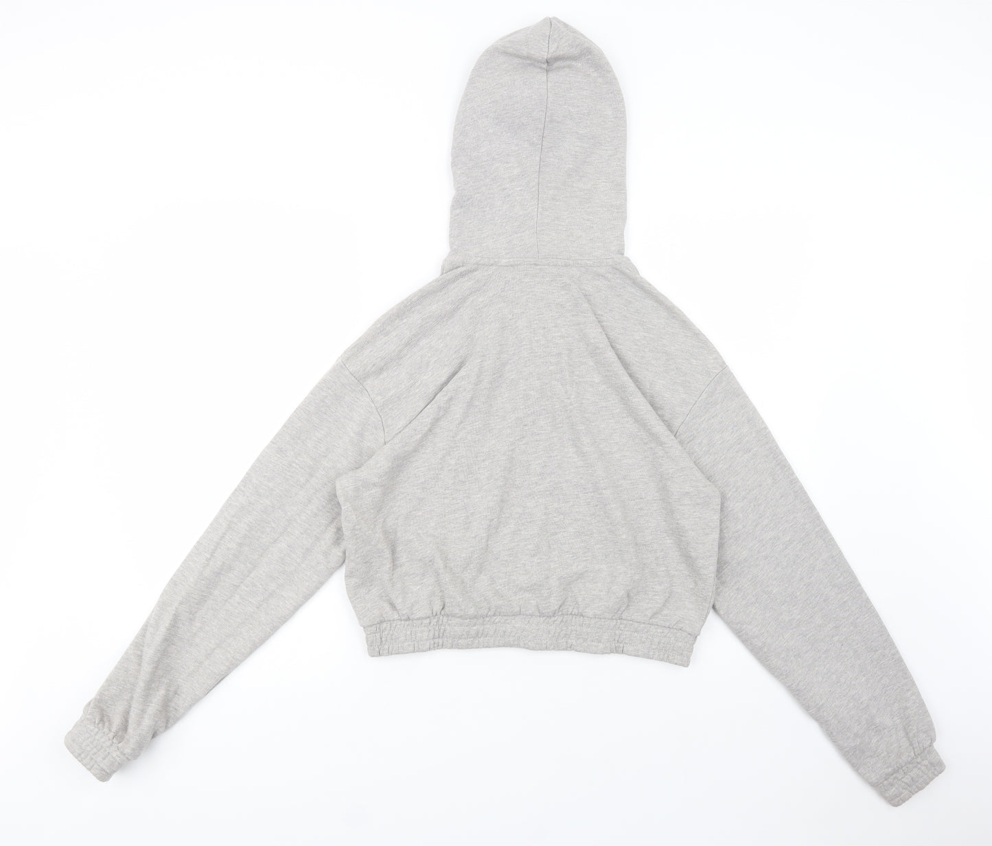 H&M Womens Grey  Cotton Full Zip Hoodie Size M  Zip