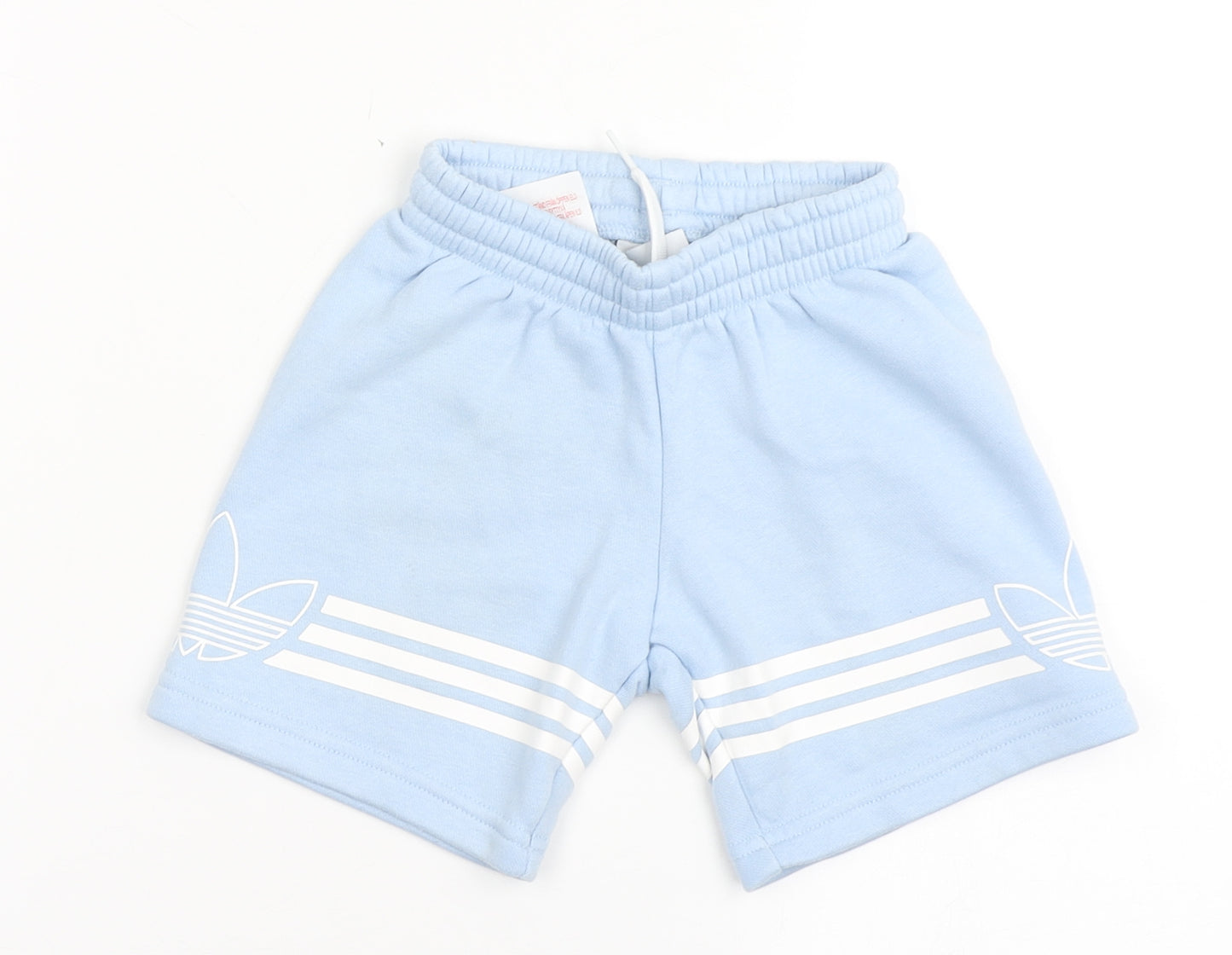 adidas Boys Blue  Cotton Sweat Shorts Size 2-3 Years  Regular Drawstring