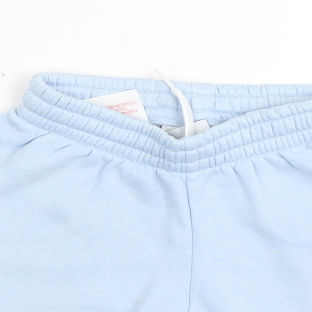adidas Boys Blue  Cotton Sweat Shorts Size 2-3 Years  Regular Drawstring