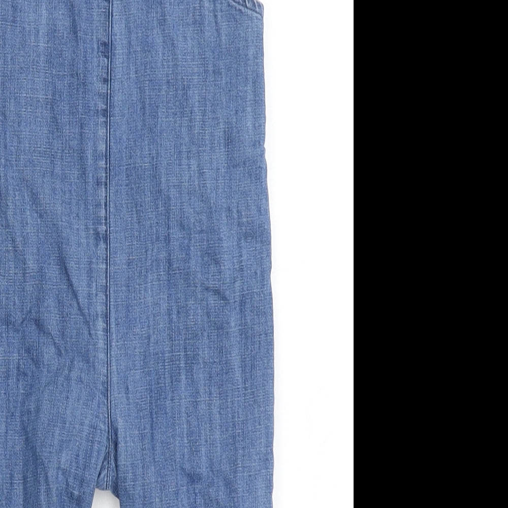 Marks and Spencer Boys Blue  100% Cotton Dungaree Outfit/Set Size 6-9 Months  Button - Peter Rabbit