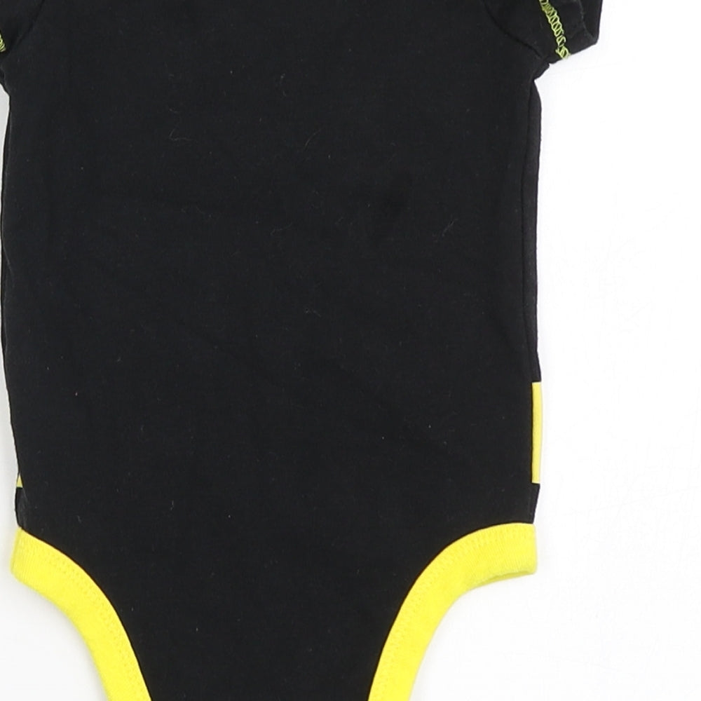 Batman Boys Black  Cotton Babygrow One-Piece Size 0-3 Months  Snap