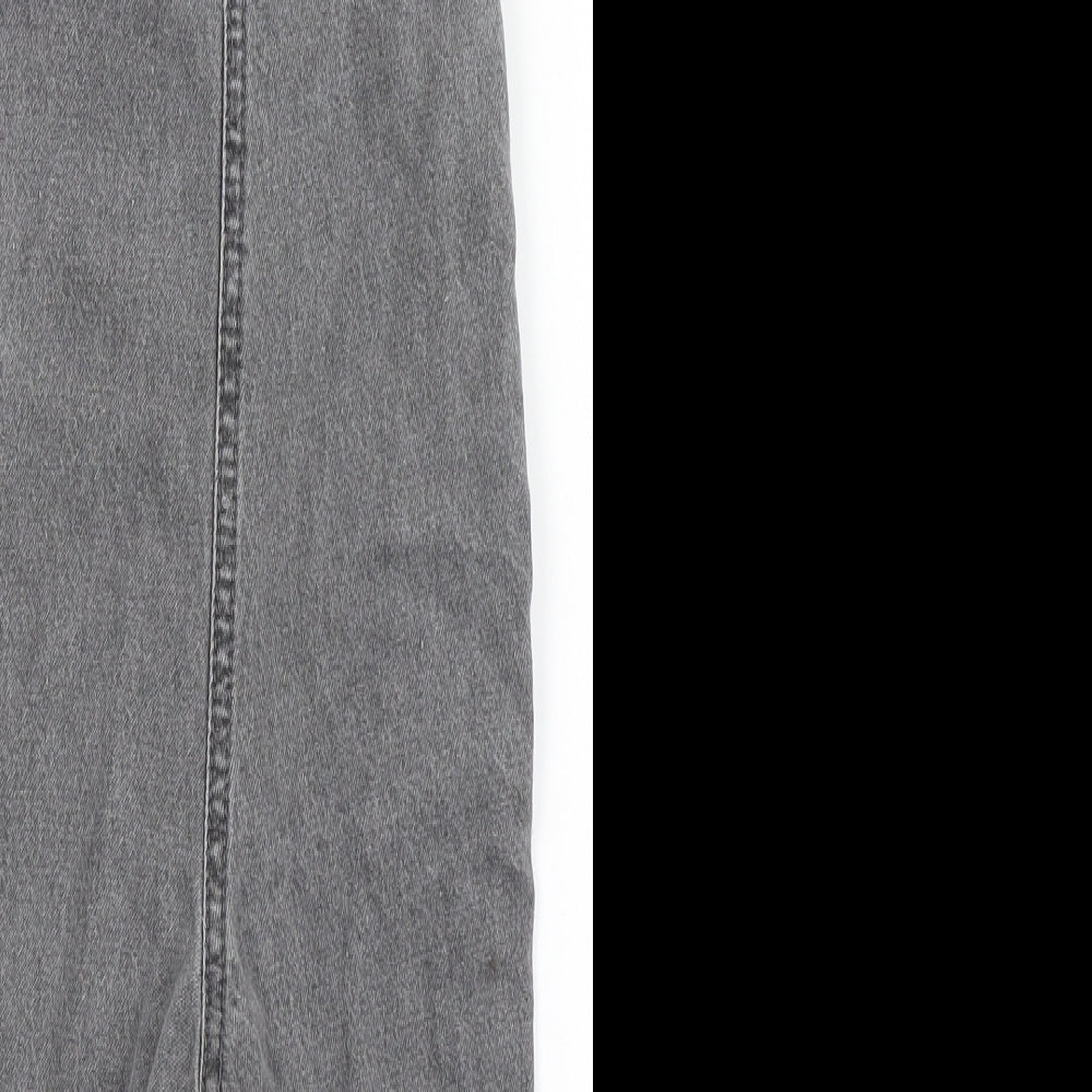 NEXT Boys Grey  100% Cotton Dungaree Outfit/Set Size 18-24 Months  Snap - Bear