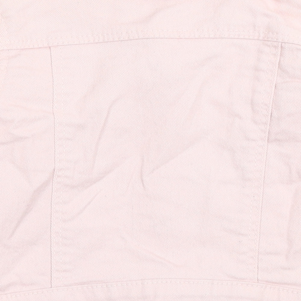 Primark Boys Pink   Biker Jacket Size 12-18 Months   Button