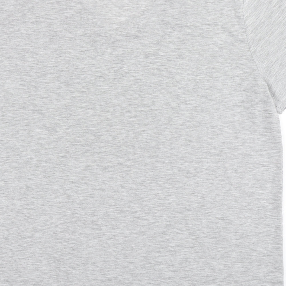 Papaya Womens Grey  Polyester Basic T-Shirt Size 16 V-Neck - Chest Pocket