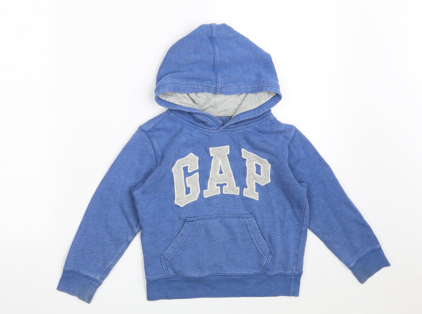 Gap Boys Blue  100% Cotton Pullover Hoodie Size 5 Years