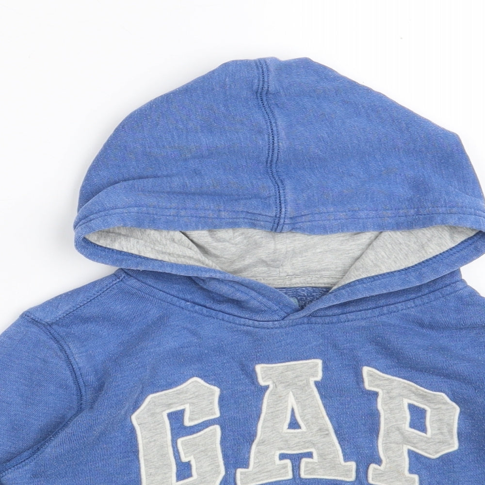 Gap Boys Blue  100% Cotton Pullover Hoodie Size 5 Years