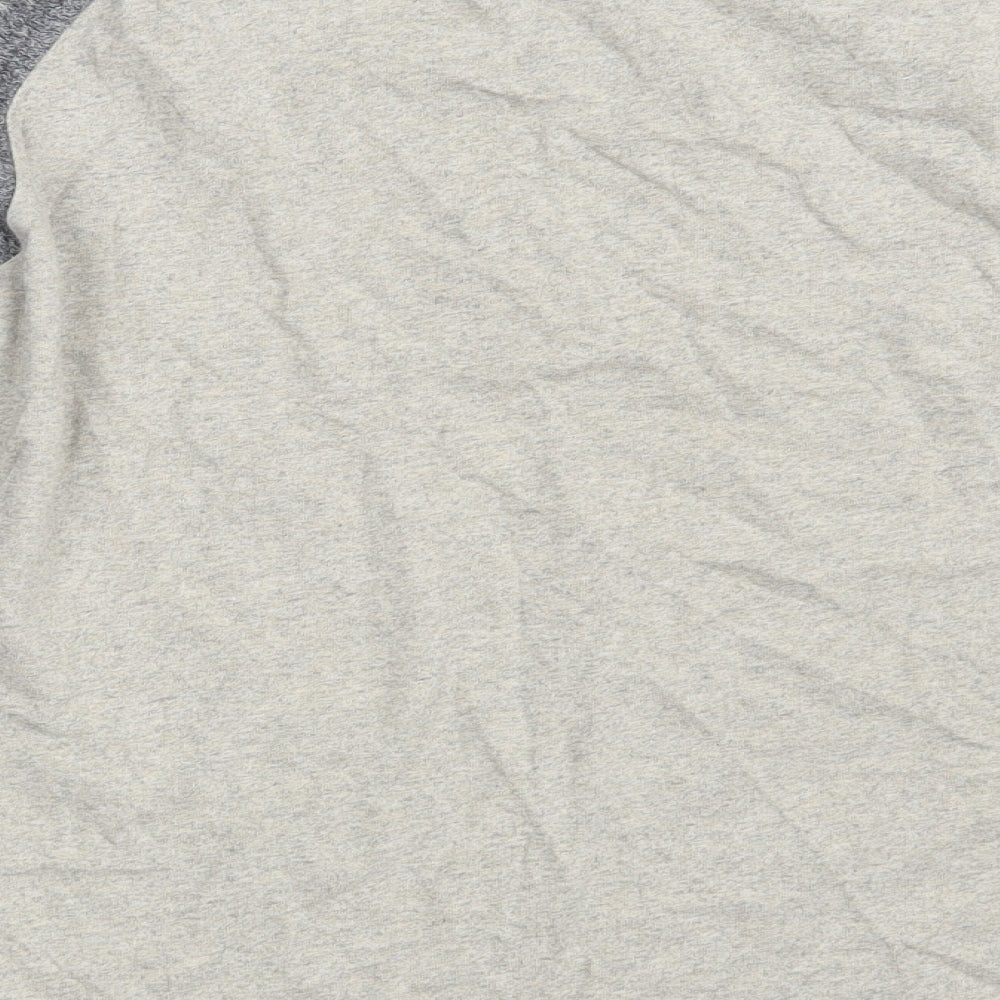Superdry Mens Grey  Cotton  T-Shirt Size S Round Neck