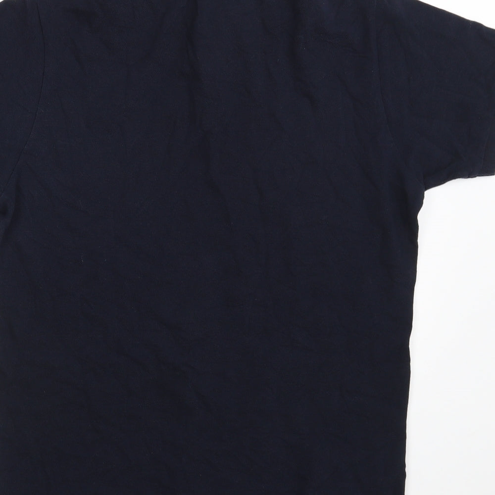Primark Mens Blue  100% Cotton  Polo Size S Collared Button
