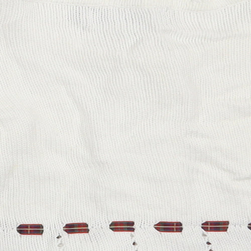 JPW JUNIOR Girls White  100% Cotton Cardigan Jumper Size 6-9 Months  Button