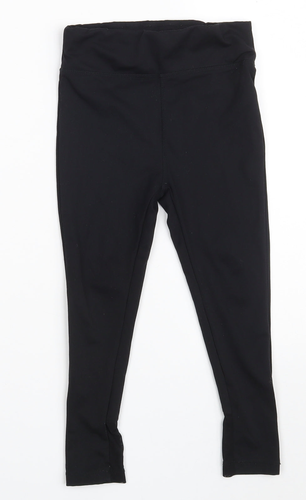 Dunnes Stores Girls Black  Polyester Jegging Trousers Size 4-5 Years  Slim  - Active
