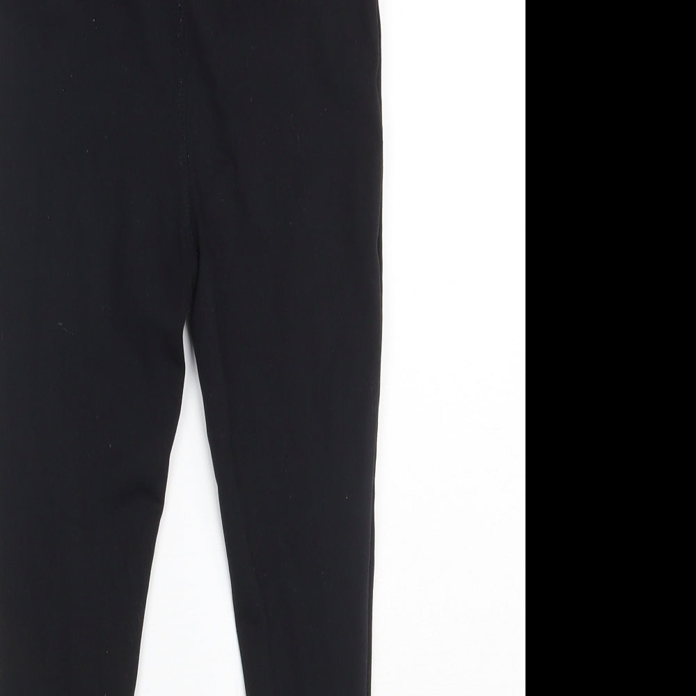 Dunnes Stores Girls Black  Polyester Jegging Trousers Size 4-5 Years  Slim  - Active