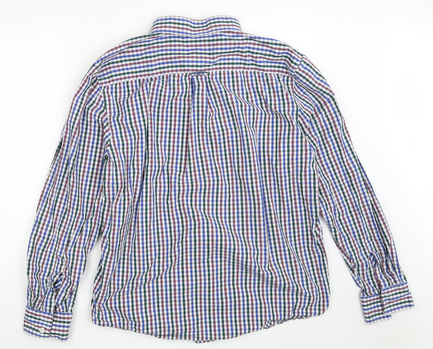 Crew Clothing Mens Multicoloured Check 100% Cotton  Dress Shirt Size 2XL Collared Button