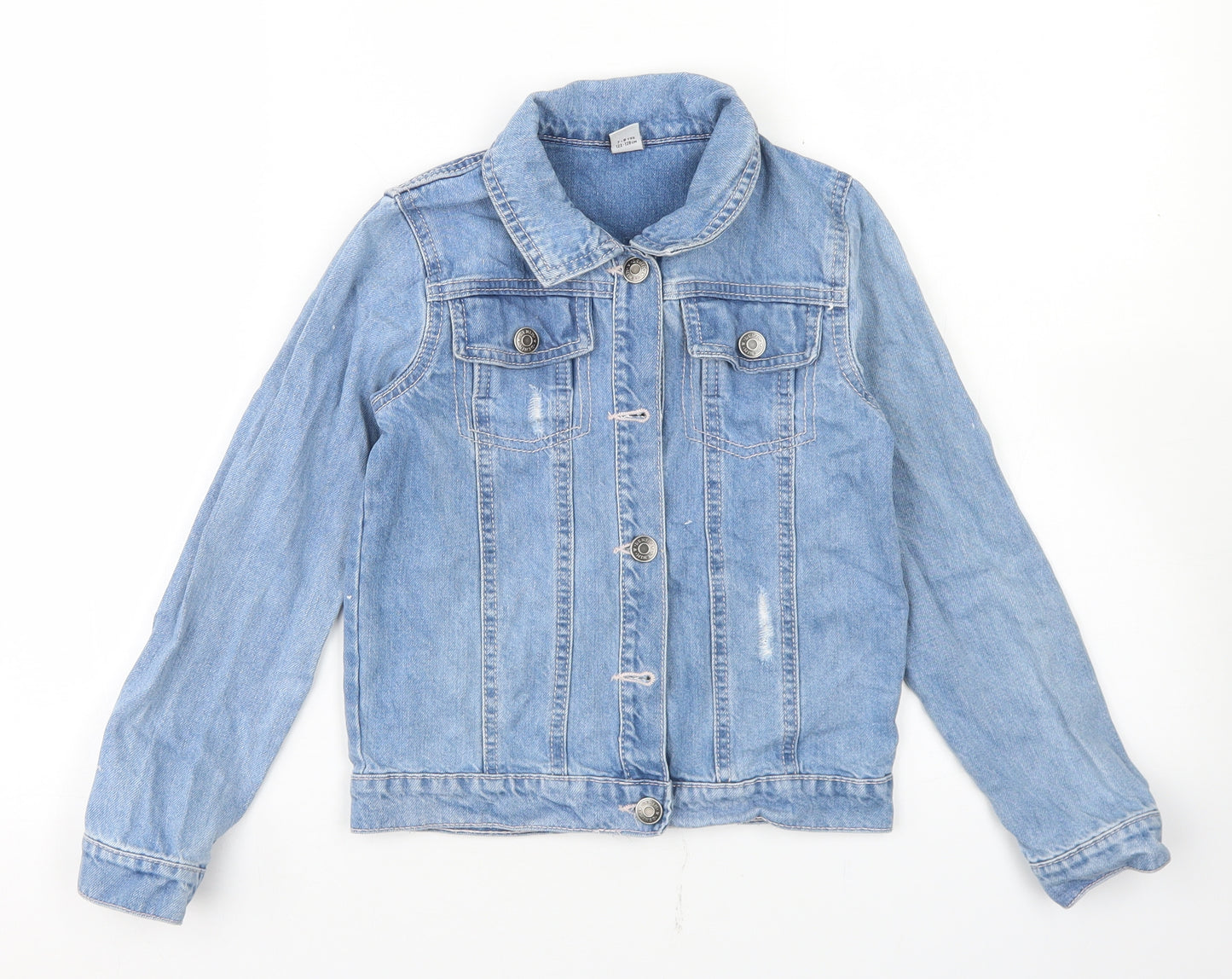 TU Girls Blue   Jacket  Size 7-8 Years  Button