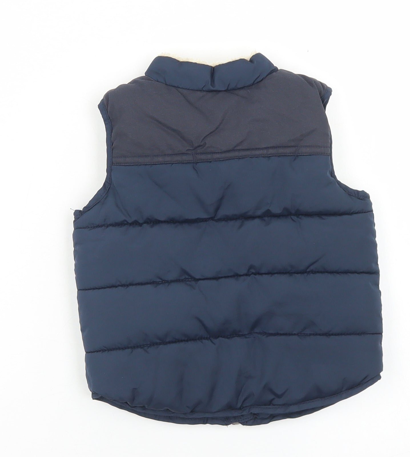 NEXT Boys Blue   Gilet Coat Size 3-6 Months   Zip - Fleece Lined