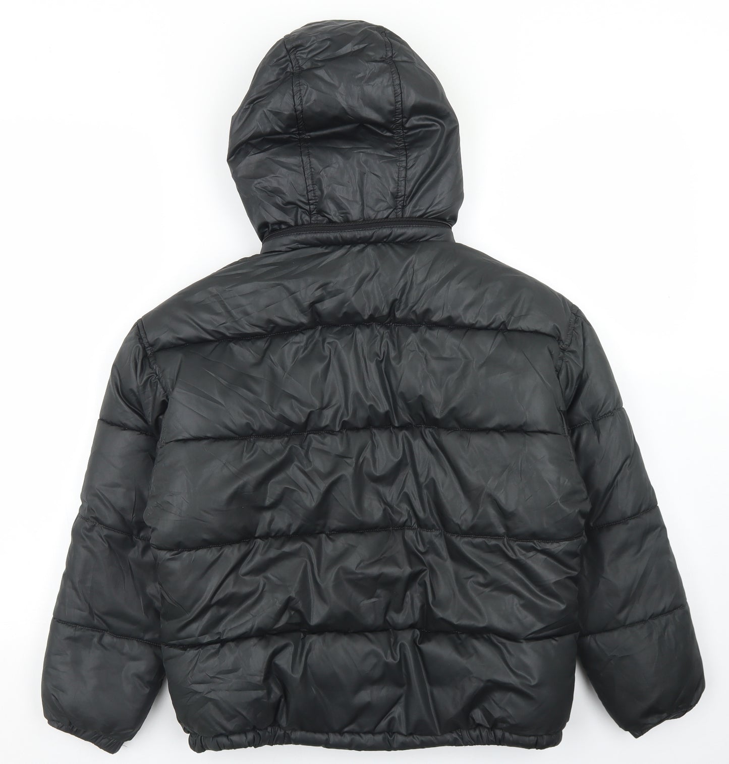 NEXT Girls Black   Puffer Jacket Jacket Size 10 Years  Zip - Packable hood