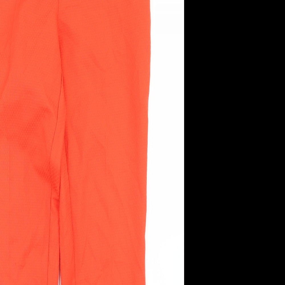 F&F Womens Orange  Polyester Dress Pants Trousers Size 6 L28 in Regular Zip