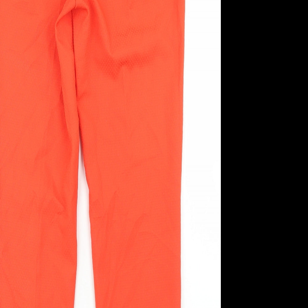 F&F Womens Orange  Polyester Dress Pants Trousers Size 6 L28 in Regular Zip