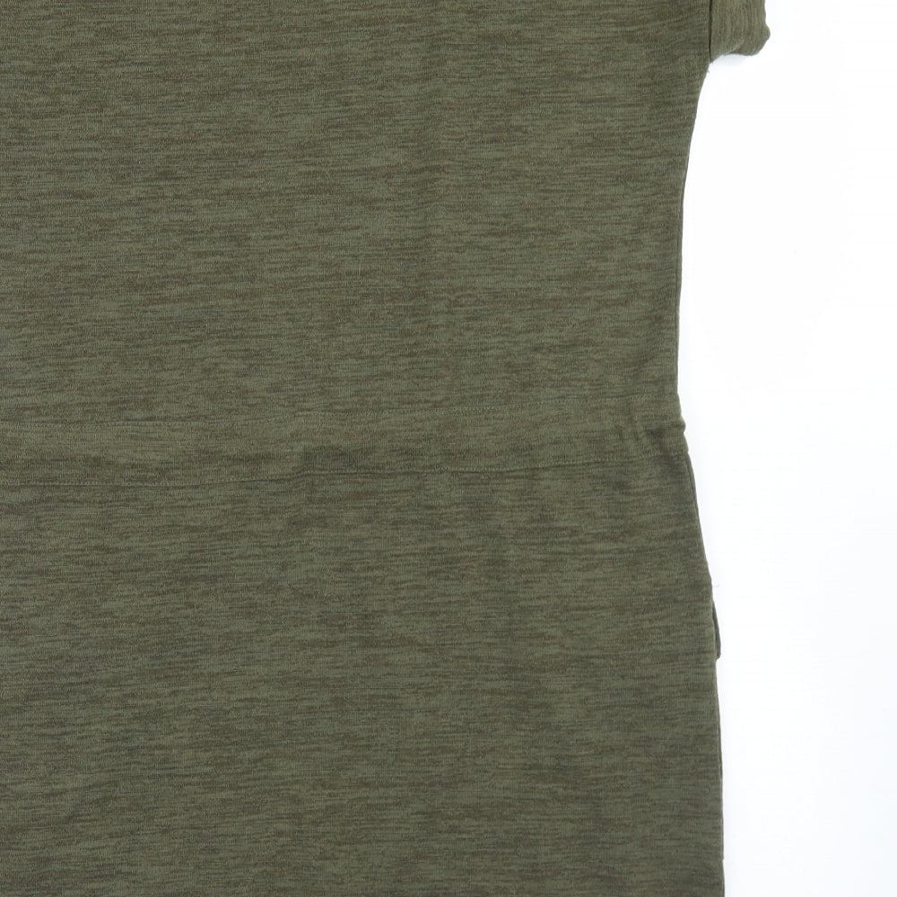 F&F Womens Green  Polyester Sheath  Size 14  Round Neck