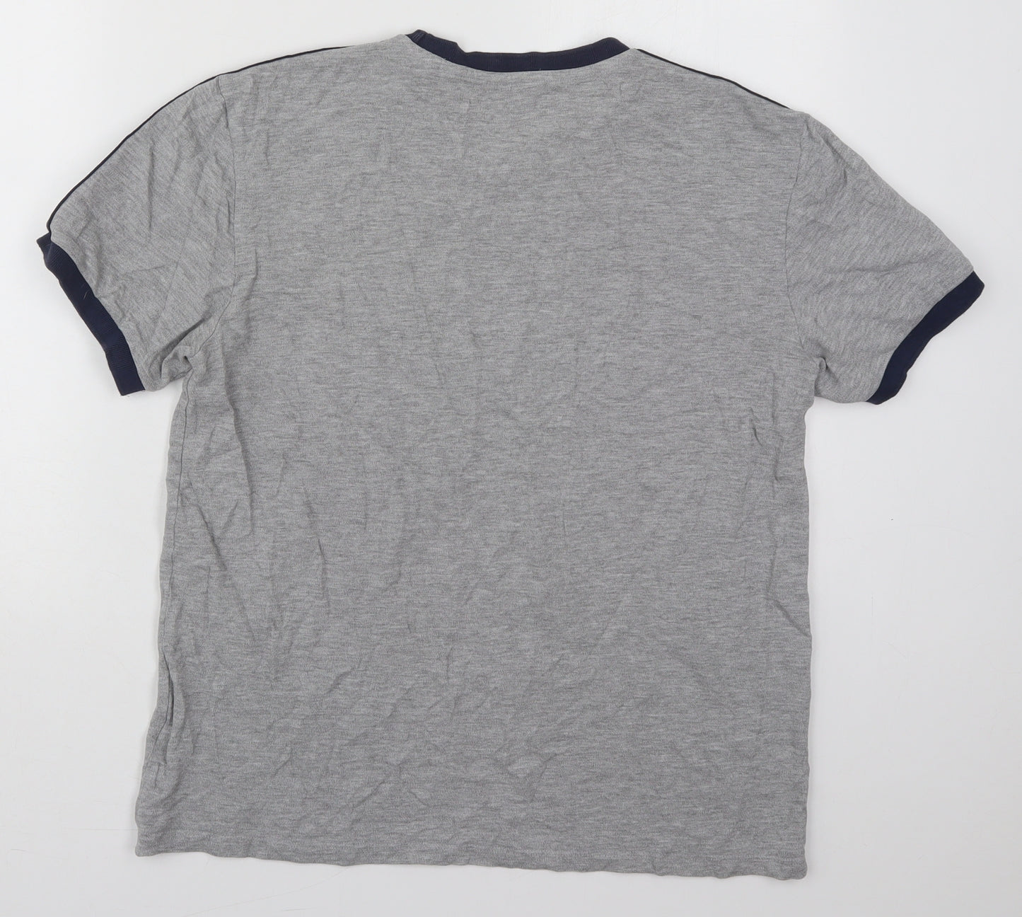 NEXT Mens Grey  Cotton  T-Shirt Size M Crew Neck