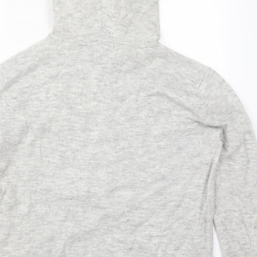 Dunnes Womens Grey  Acrylic Pullover Hoodie Size M  Pullover