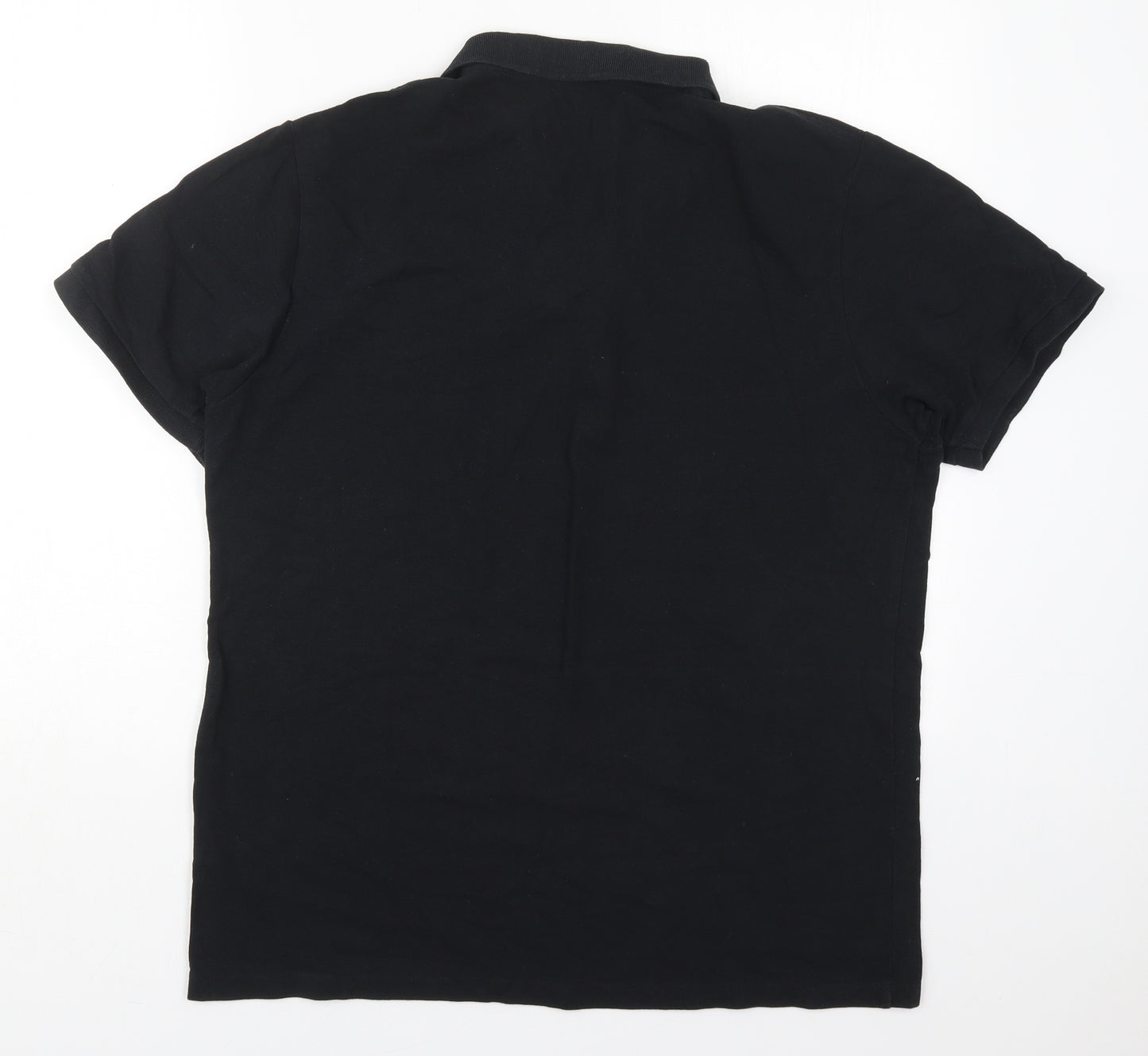 Primark Mens Black  Cotton  Polo Size XL Collared Pullover - .