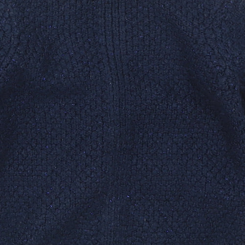 Mothercare Girls Blue V-Neck  Acrylic Cardigan Jumper Size 3 Years  Button