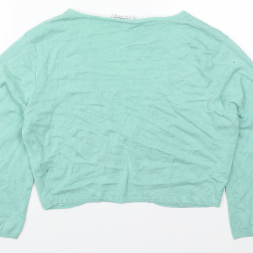 Atmosphere Womens Green V-Neck  Viscose Cardigan Jumper Size 16