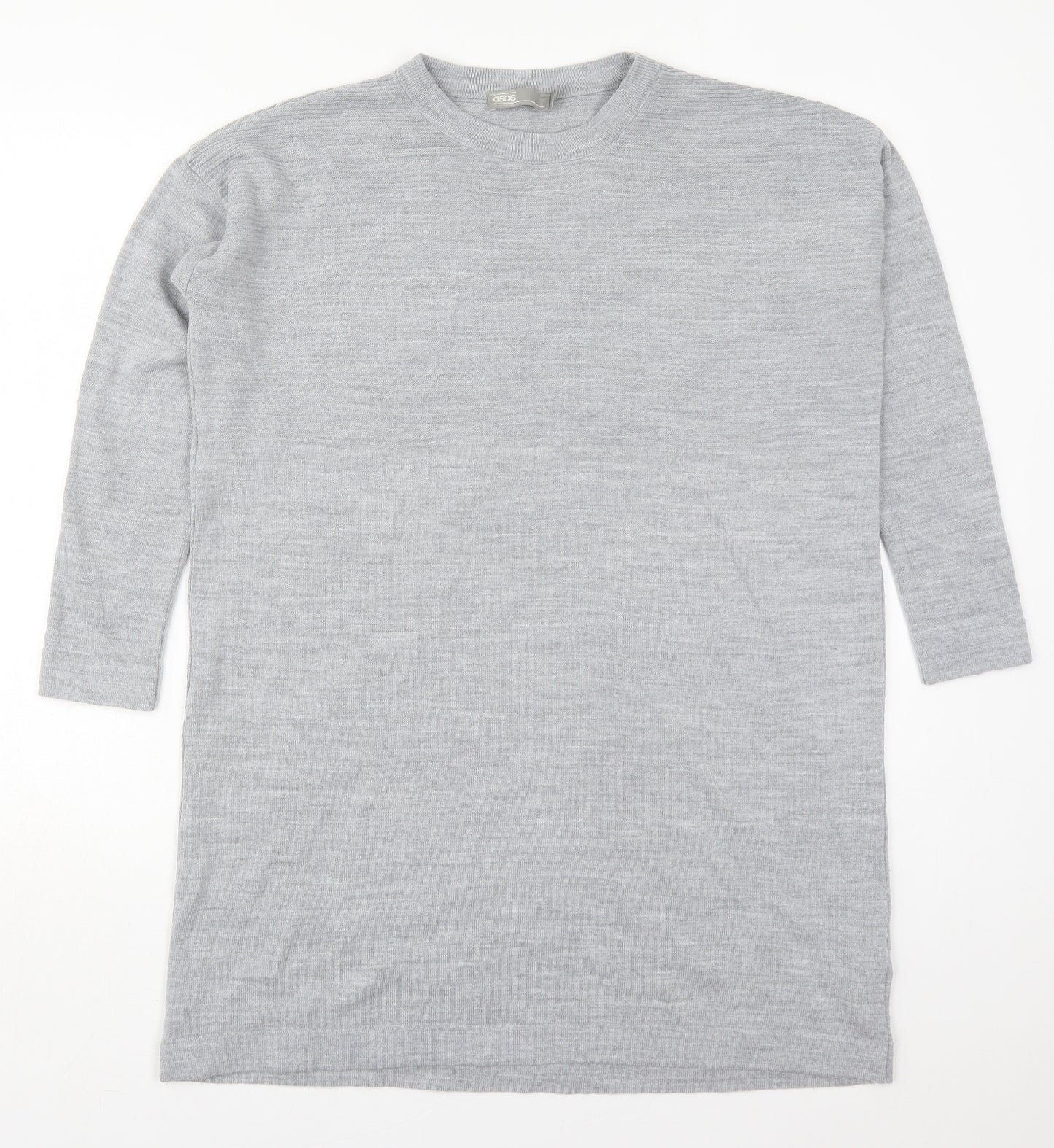 Atmosphere Womens Grey  Acrylic Jumper Dress  Size S  Crew Neck Pullover